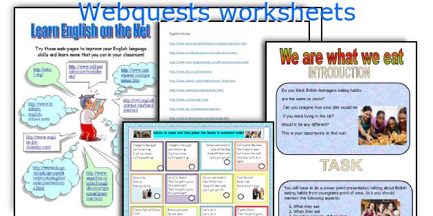 Webquests worksheets