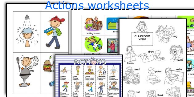 Actions worksheets