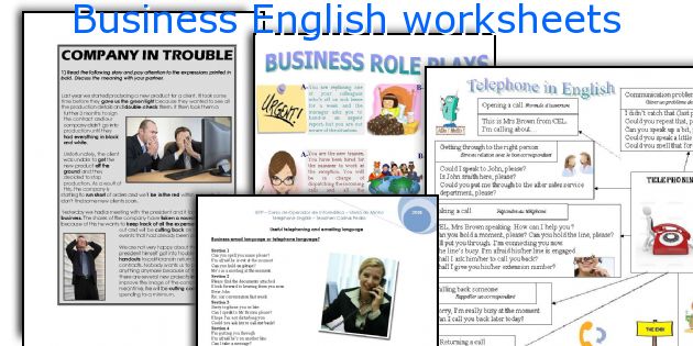 Business English worksheets