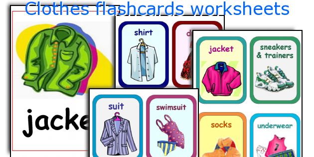 Free Printable Clothes Flashcards