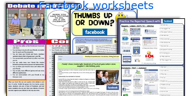 Facebook worksheets