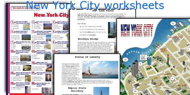 New York City worksheets