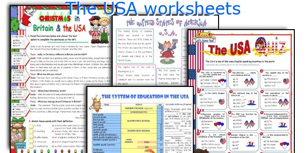 The USA worksheets