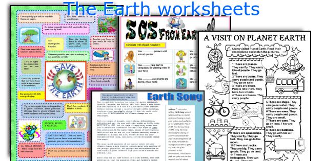 The Earth worksheets