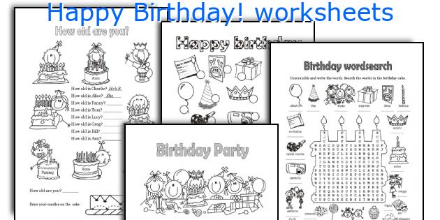 Happy Birthday! worksheets
