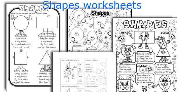 Shapes worksheets