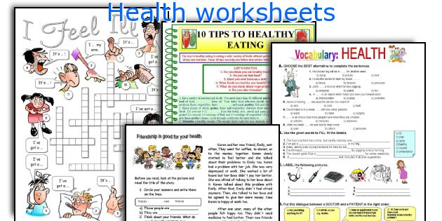 Health worksheets