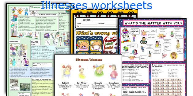 Illnesses worksheets