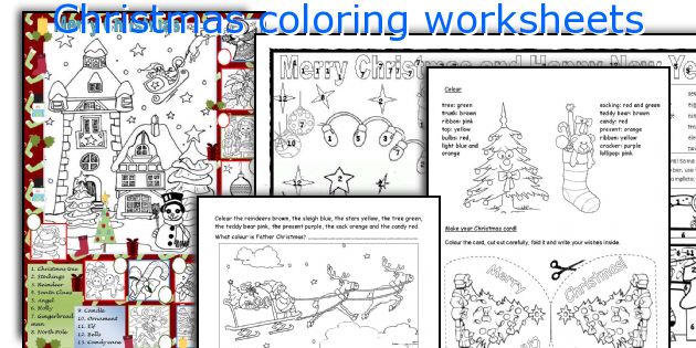 Christmas coloring worksheets