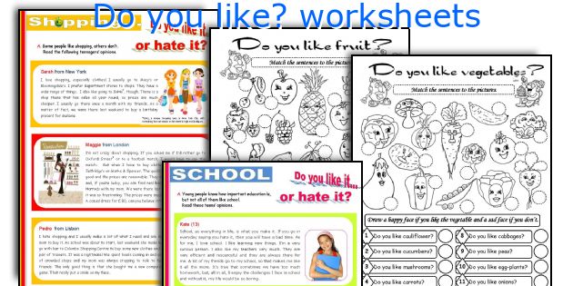 Do you like? worksheets