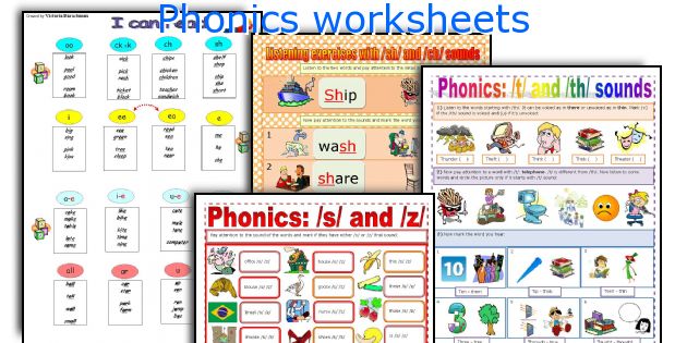 Phonics worksheets