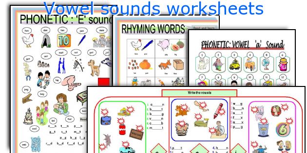 Vowel sounds worksheets