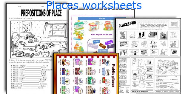 Places worksheets