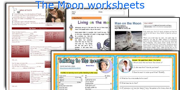 The Moon worksheets