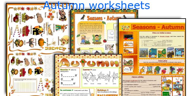 Autumn worksheets