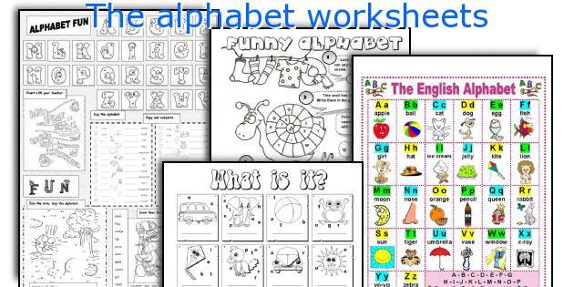 The alphabet worksheets