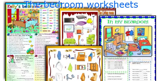 The bedroom worksheets
