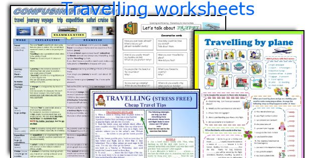 Travelling worksheets