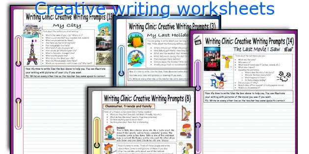 Creative writing worksheets