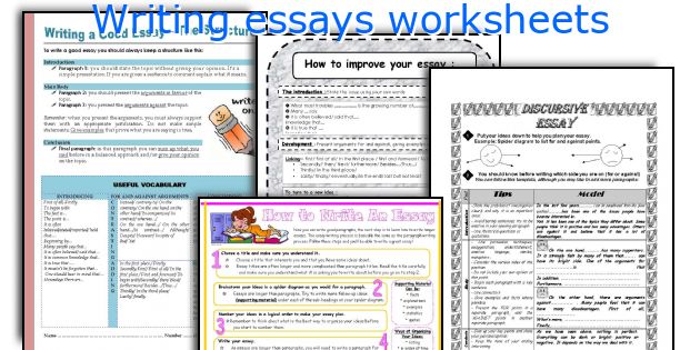 Writing essays worksheets